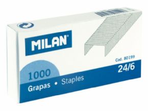 Cajita 1000 grapas 24/6 MILN Ref. 80199